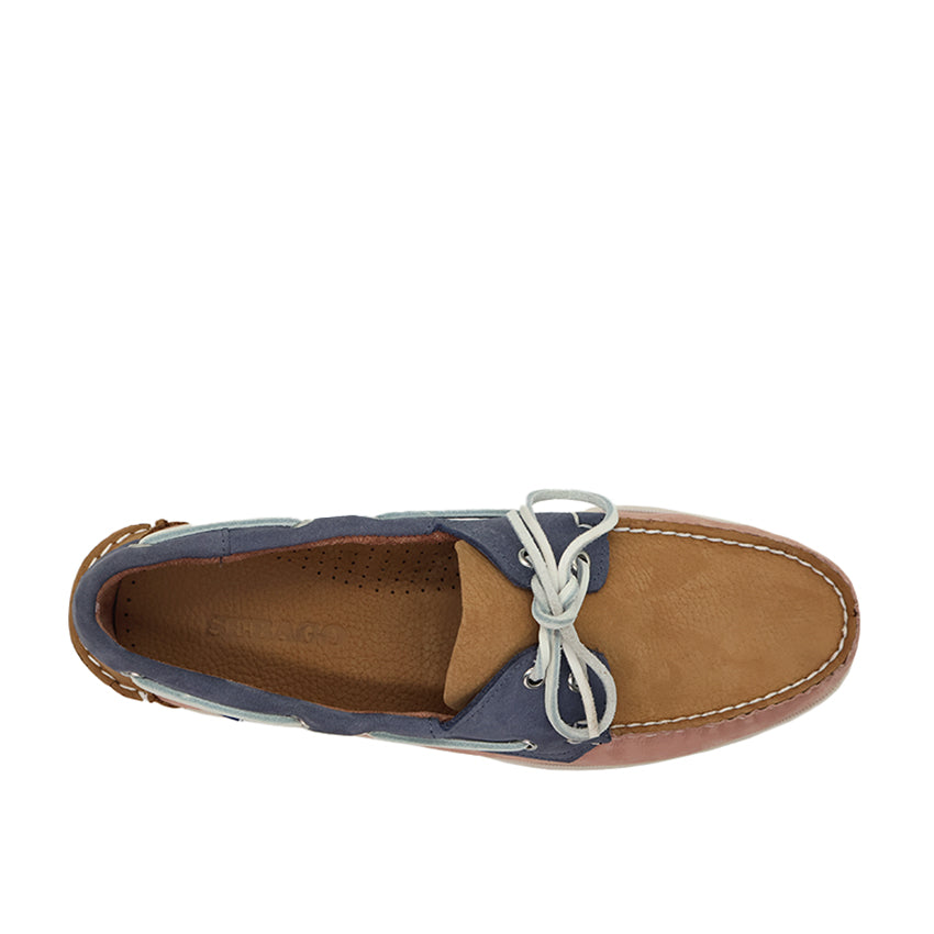 Spinnaker Men's Shoes - Brown Tan Kashmir Blue