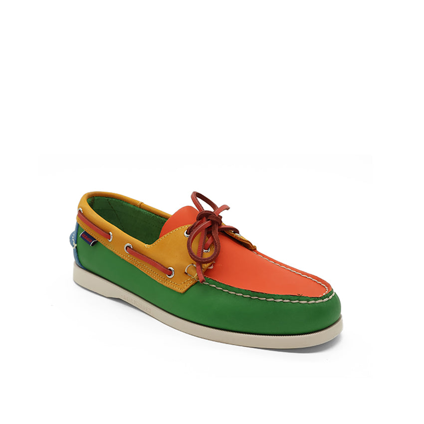 Spinnaker Men's Shoes - Green Orange Salmon Blue