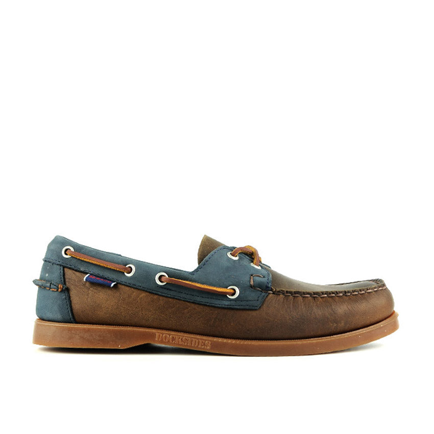 Spinnaker Men's Shoes - Brown Blue Navy Gum