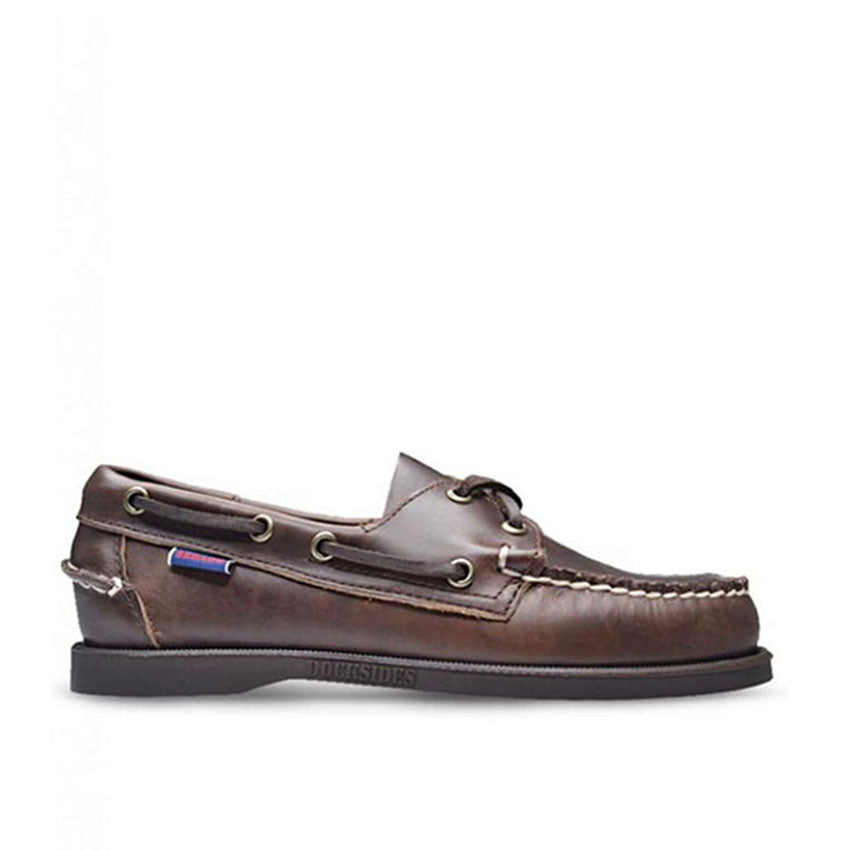 Docksides Men's Shoes - Dark Brown Oiled Waxy
