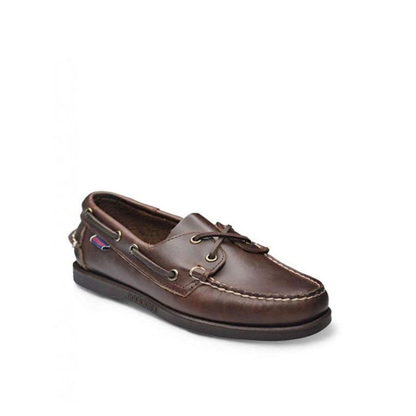 Docksides Men's Shoes - Dark Brown Oiled Waxy