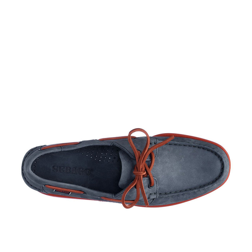 Spinnaker Men's Shoes - Blue Navy Red Nubuck