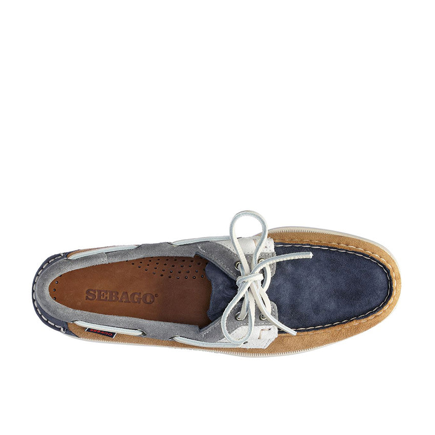 Spinnaker Men's Shoes - Cognac Denim Grey White