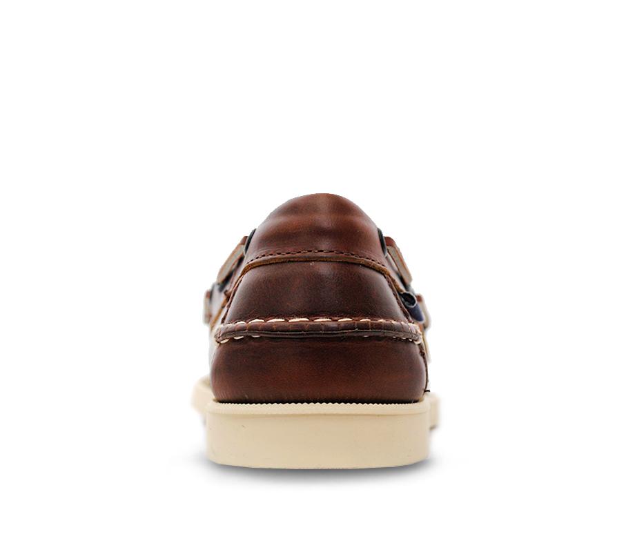 Docksides Men's Shoes  - Brown Oiled Waxy White Sole